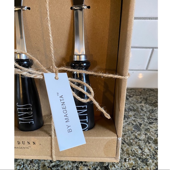 RAE DUNN. Serve & Enjoy Serving Spoon Set, Black - Picture 3 of 6